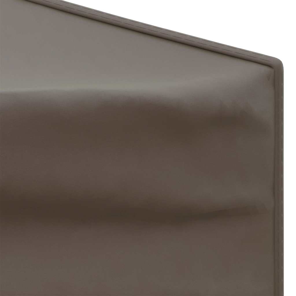 Folding Party Tent with Sidewalls Taupe 2x2 m