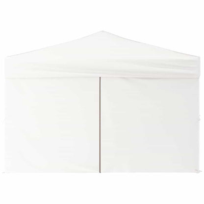 Folding Party Tent with Sidewalls White 3x3 m
