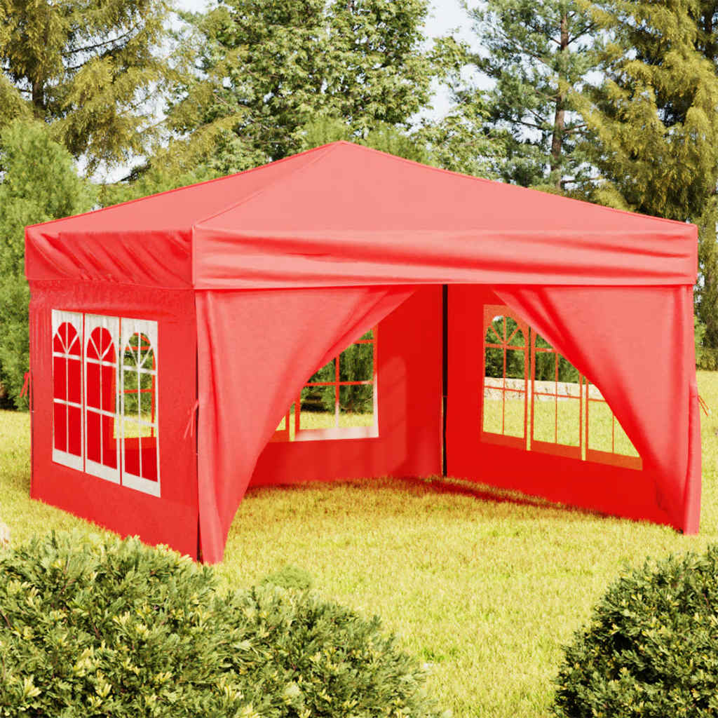 Party Tent | Red | 210D Oxford Fabric | 3x3 m | Foldable