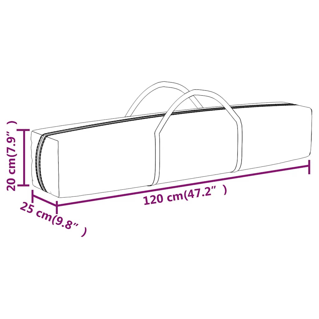 Folding Party Tent with Sidewalls Cream 3x6 m