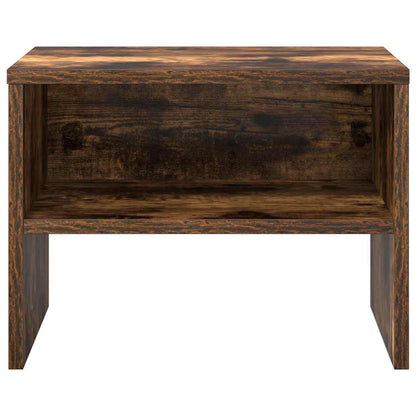 Bedside Cabinet Smoked Oak 40x30x30 cm Engineered Wood