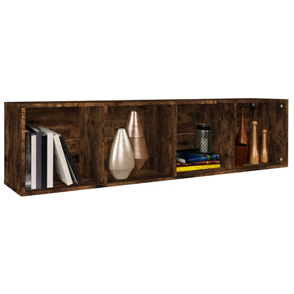 Book Cabinet/TV Cabinet Smoked Oak 36x30x143 cm Engineered Wood