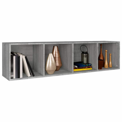 Book Cabinet/TV Cabinet Grey Sonoma 36x30x143 cm Engineered Wood