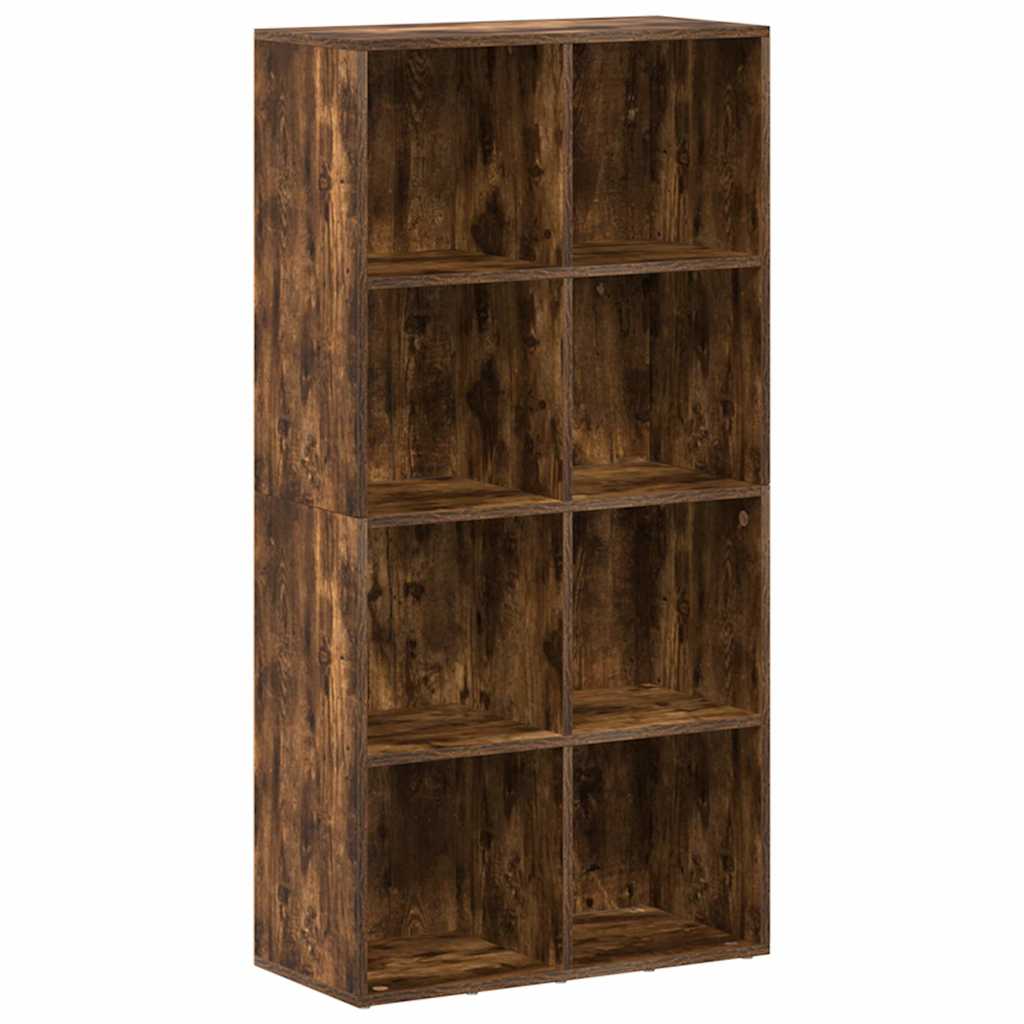 Book Cabinet/Sideboard Smoked Oak 66x30x130 cm Engineered Wood
