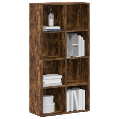 Book Cabinet/Sideboard Smoked Oak 66x30x130 cm Engineered Wood