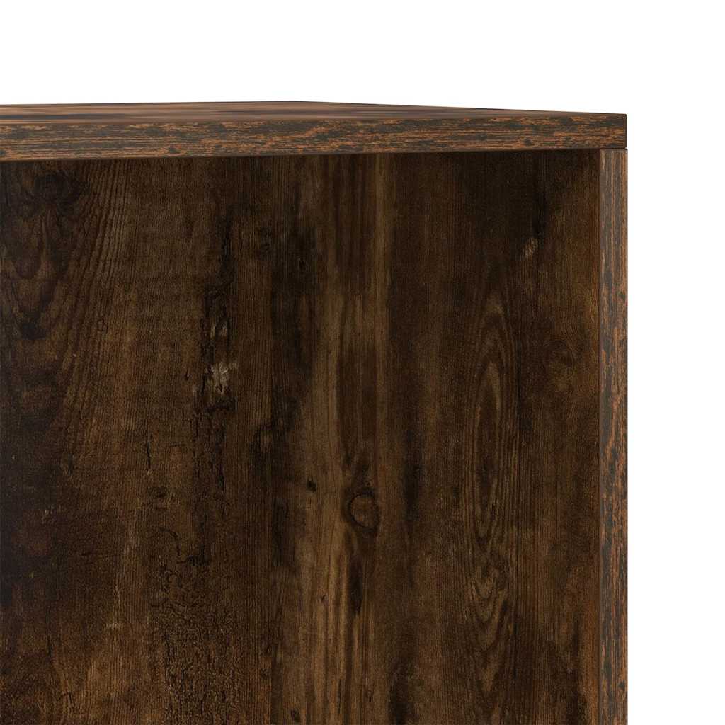 Book Cabinet/Sideboard Smoked Oak 66x30x130 cm Engineered Wood