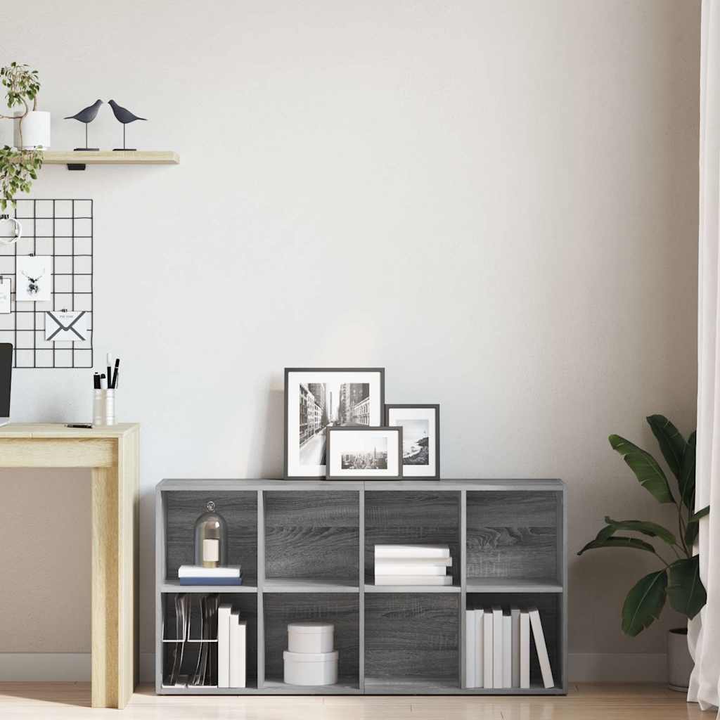 Book Cabinet/Sideboard Grey Sonoma 66x30x130 cm Engineered Wood