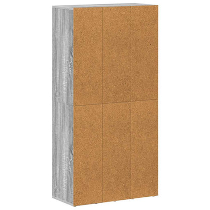 Book Cabinet/Sideboard Grey Sonoma 66x30x130 cm Engineered Wood
