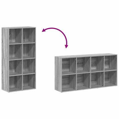 Book Cabinet/Sideboard Grey Sonoma 66x30x130 cm Engineered Wood