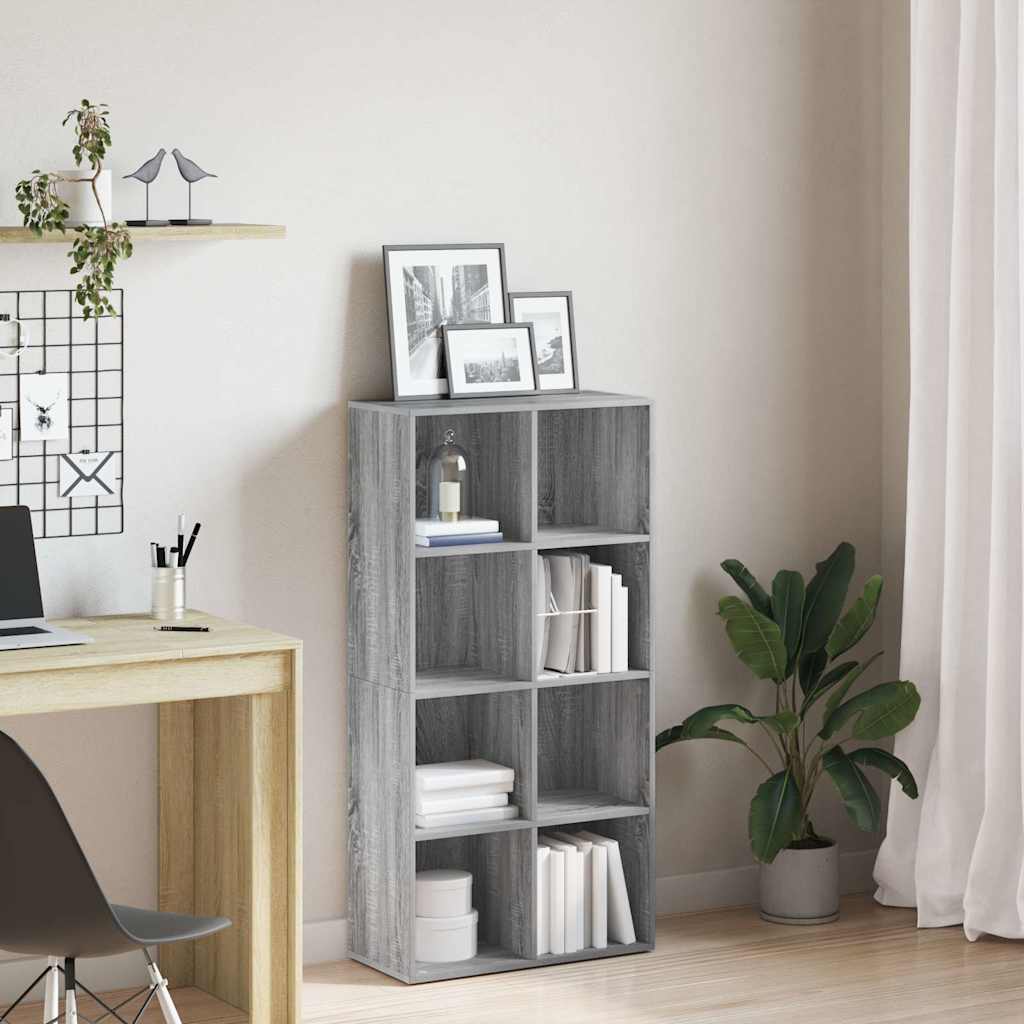 Book Cabinet/Sideboard Grey Sonoma 66x30x130 cm Engineered Wood