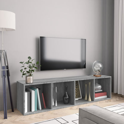 Book Cabinet/TV Cabinet Grey Sonoma 143x30x36cm Engineered Wood