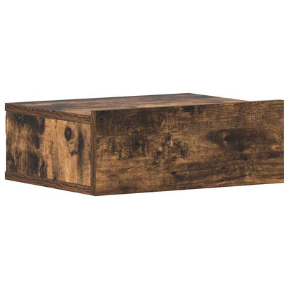 Floating Nightstands 2 pcs Smoked Oak 40x30x15cm Engineered Wood