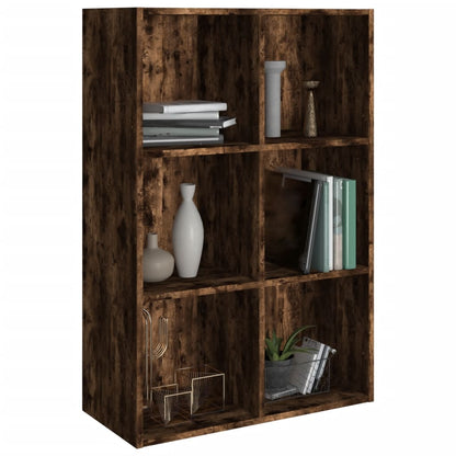 Book Cabinet/Sideboard Smoked Oak 66x30x98 cm Engineered Wood