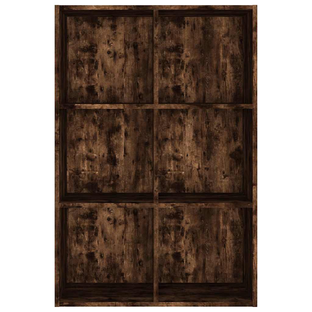 Book Cabinet/Sideboard Smoked Oak 66x30x98 cm Engineered Wood