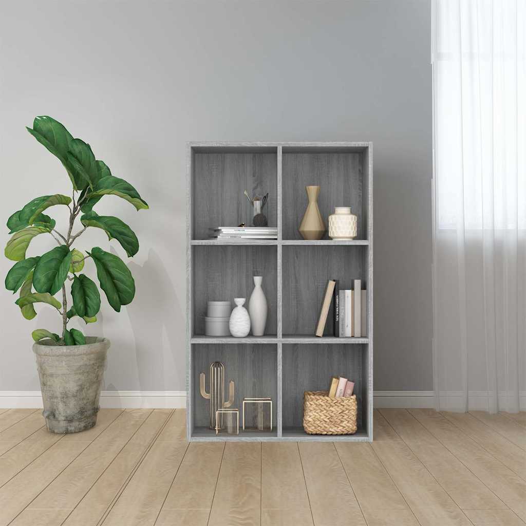 Book Cabinet/Sideboard Grey Sonoma 66x30x98 cm Engineered Wood