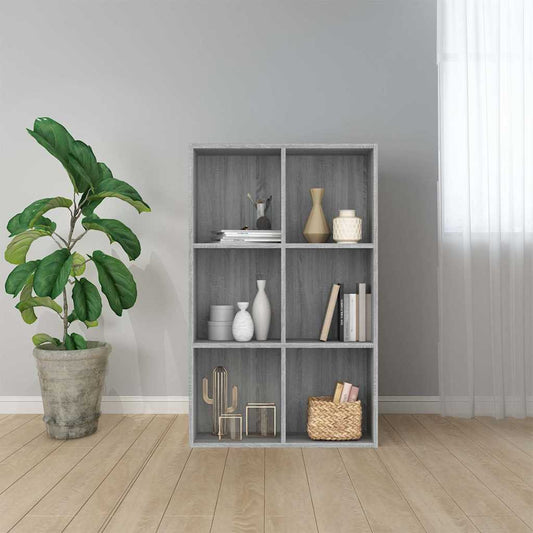 Book Cabinet/Sideboard Grey Sonoma 66x30x98 cm Engineered Wood