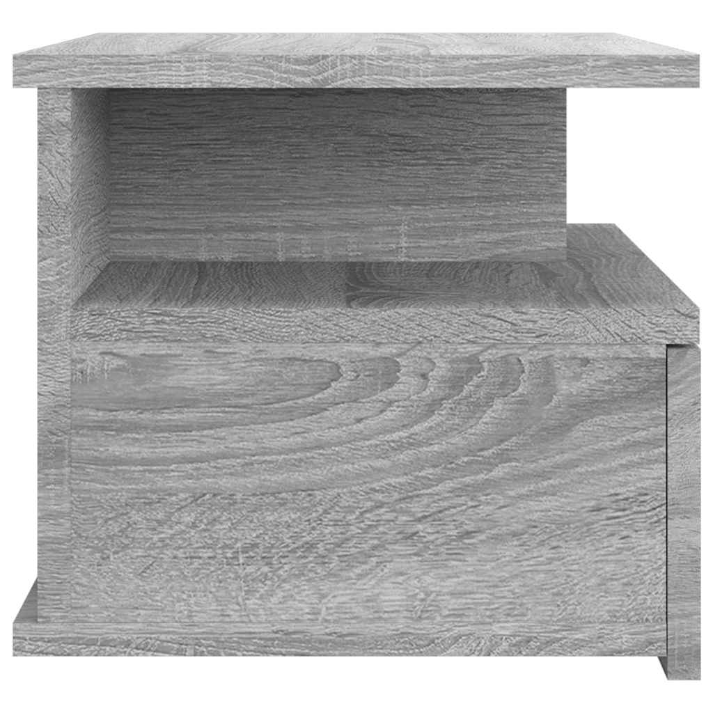 Floating Nightstand 2 pcs Grey Sonoma 40x31x27 cm