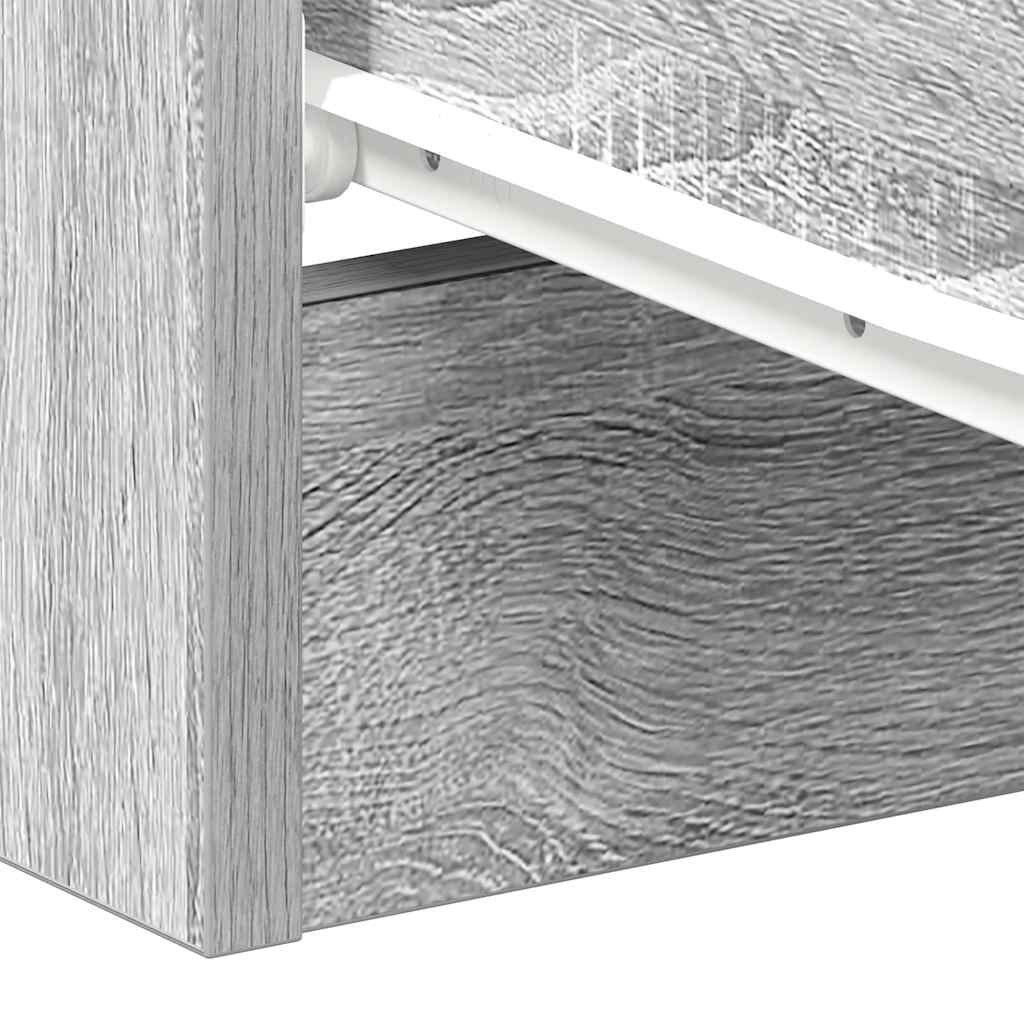 Bedside Cabinet Grey Sonoma 38x35x56 cm Engineered Wood