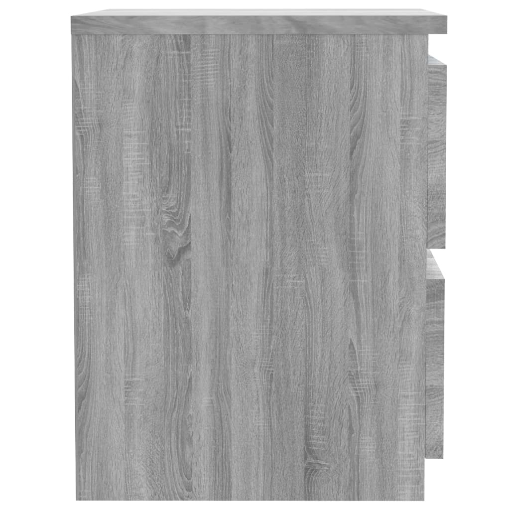 Bedside Cabinets 2 pcs Grey Sonoma 30x30x40 cm Engineered Wood