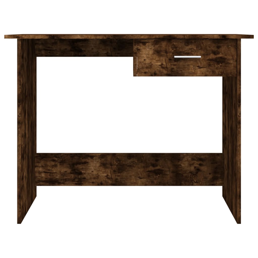 Desk Smoked Oak 100x50x76 cm Engineered Wood