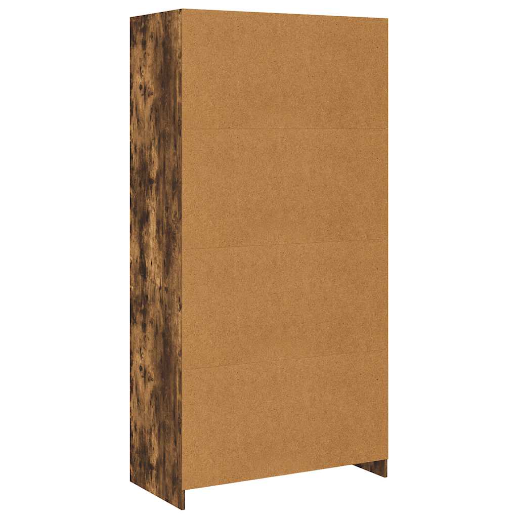 Wardrobe Smoked Oak 100x50x200 cm Engineered Wood