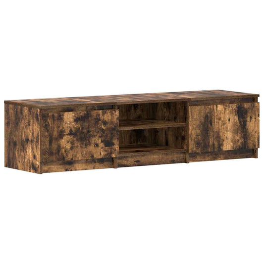 TV Cabinet Smoked Oak 140x40x35,5 cm Engineered Wood
