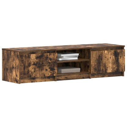 TV Cabinet Smoked Oak 140x40x35,5 cm Engineered Wood