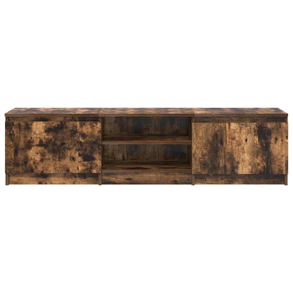 TV Cabinet Smoked Oak 140x40x35,5 cm Engineered Wood