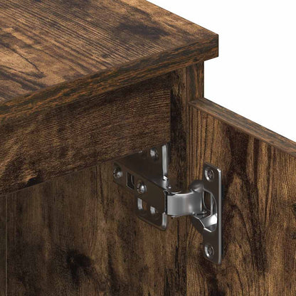 TV Cabinet Smoked Oak 140x40x35,5 cm Engineered Wood
