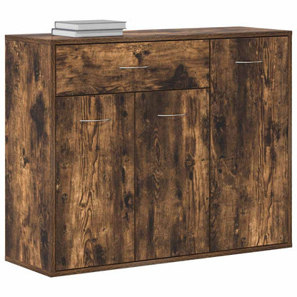Sideboard Smoked Oak 88x30x70 cm Engineered Wood