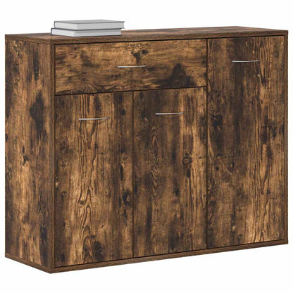 Sideboard Smoked Oak 88x30x70 cm Engineered Wood