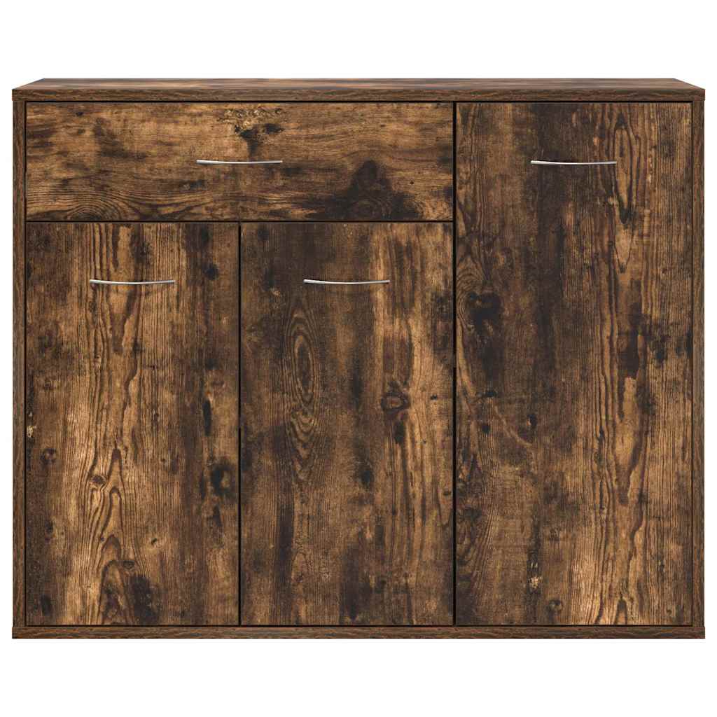 Sideboard Smoked Oak 88x30x70 cm Engineered Wood