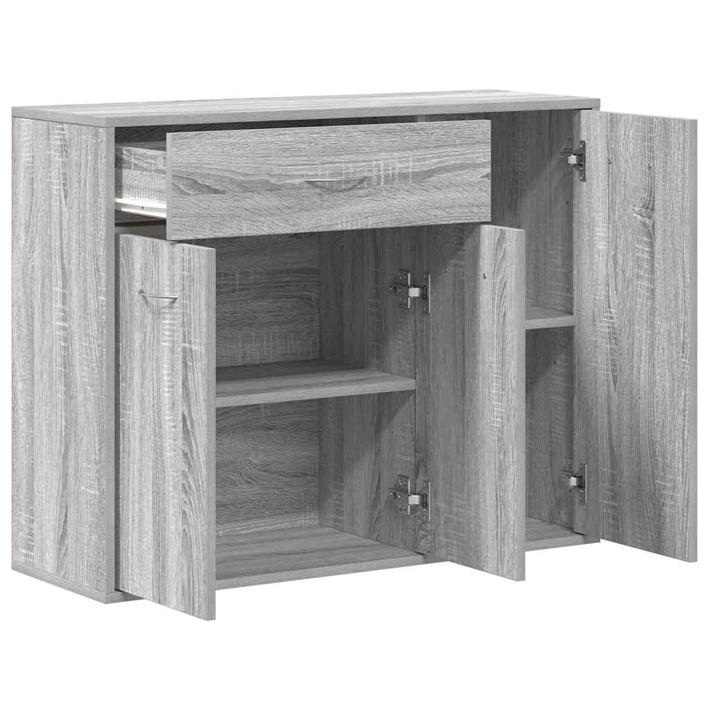 Sideboard Grey Sonoma 88x30x70 cm Engineered Wood