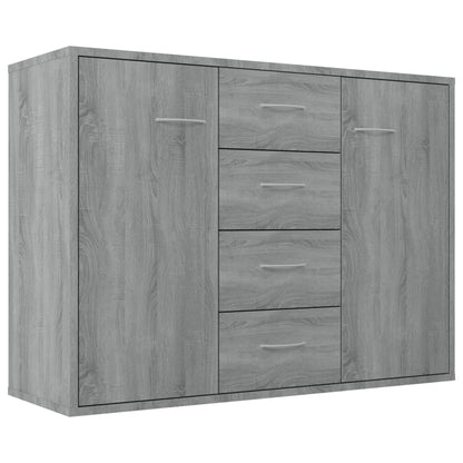 Sideboard Grey Sonoma 88x30x65 cm Engineered Wood