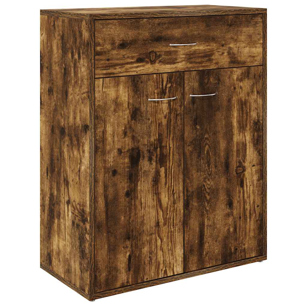 Sideboard Smoked Oak 60x30x75 cm Engineered Wood