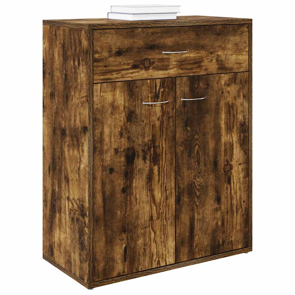 Sideboard Smoked Oak 60x30x75 cm Engineered Wood