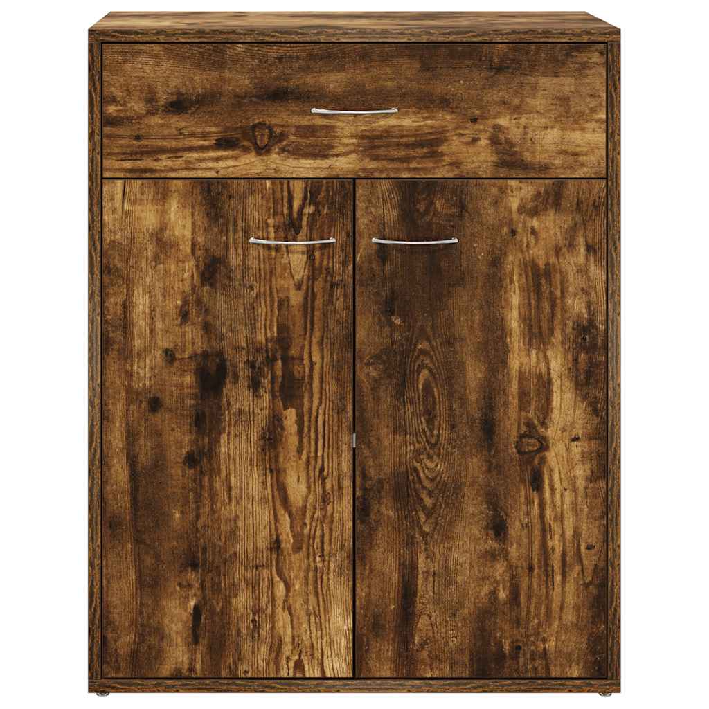 Sideboard Smoked Oak 60x30x75 cm Engineered Wood