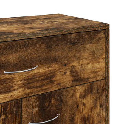 Sideboard Smoked Oak 60x30x75 cm Engineered Wood