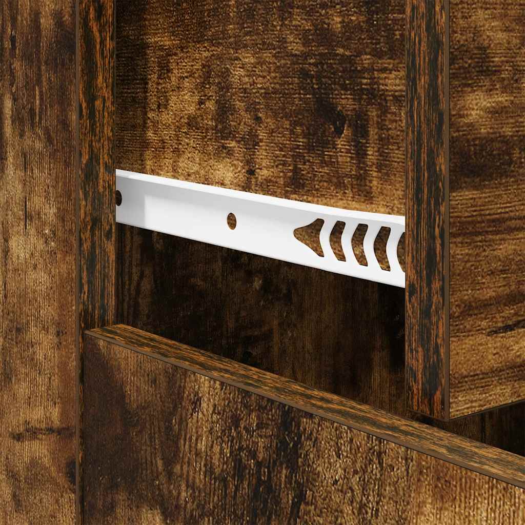 Sideboard Smoked Oak 60x30x75 cm Engineered Wood