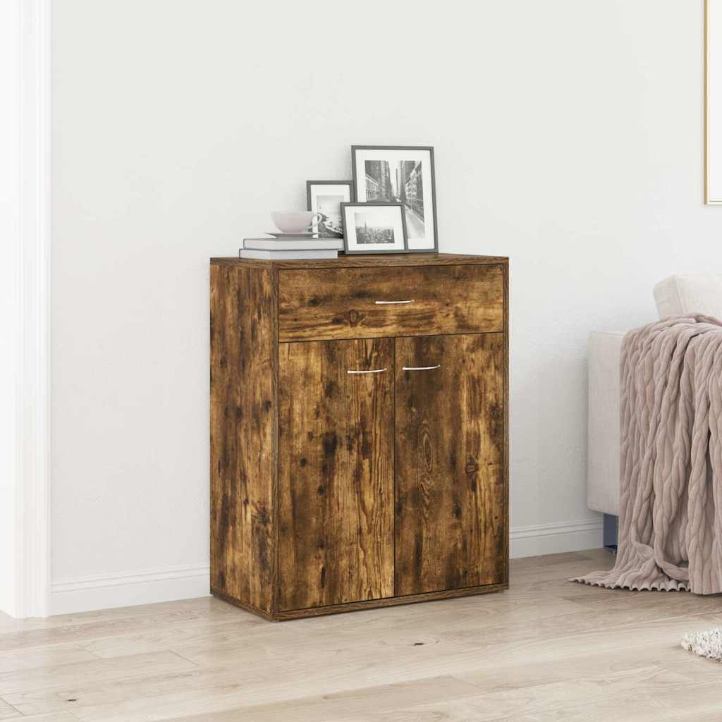 Sideboard Smoked Oak 60x30x75 cm Engineered Wood
