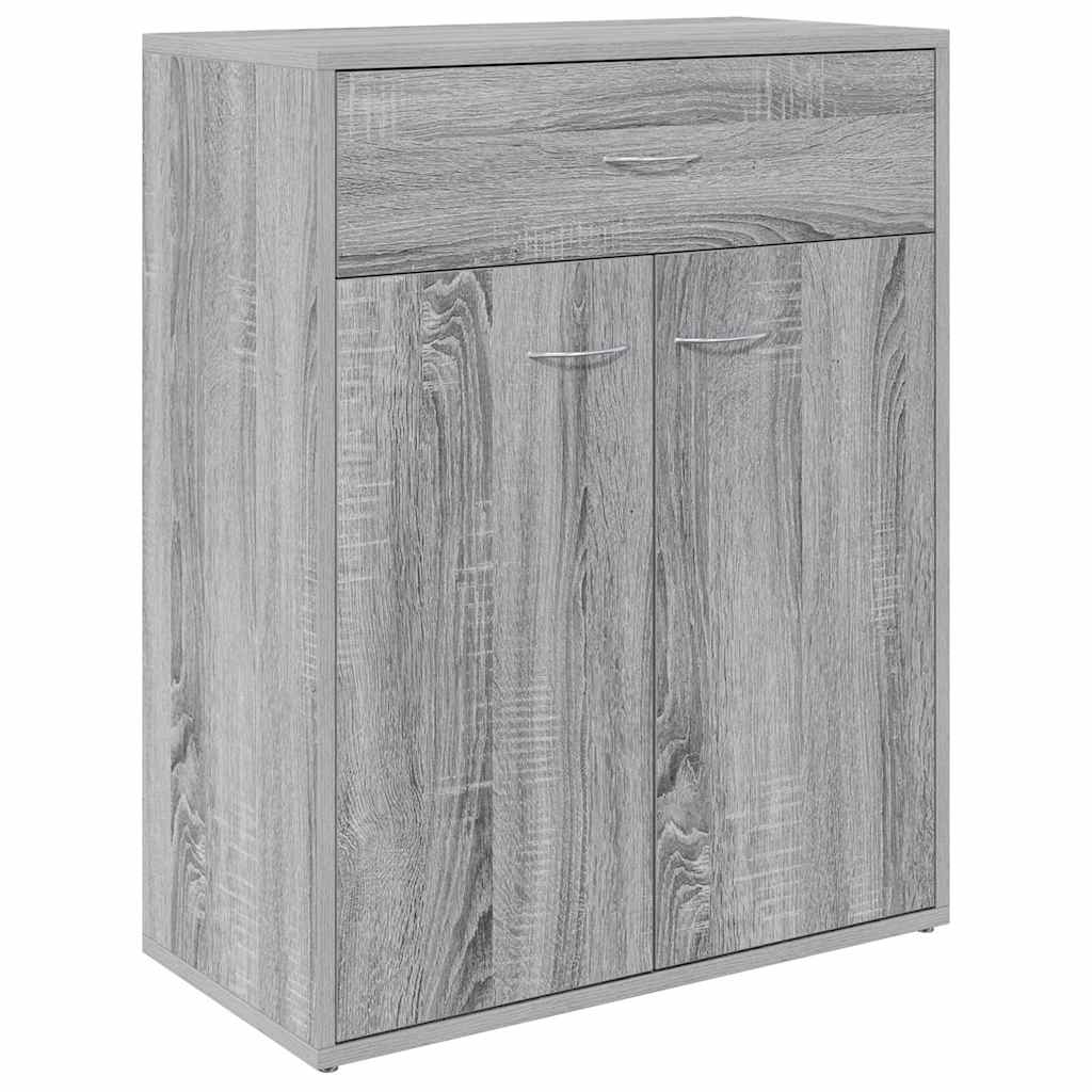 815376 vidaXL Sideboard Grey Sonoma 60x30x75 cm Engineered Wood