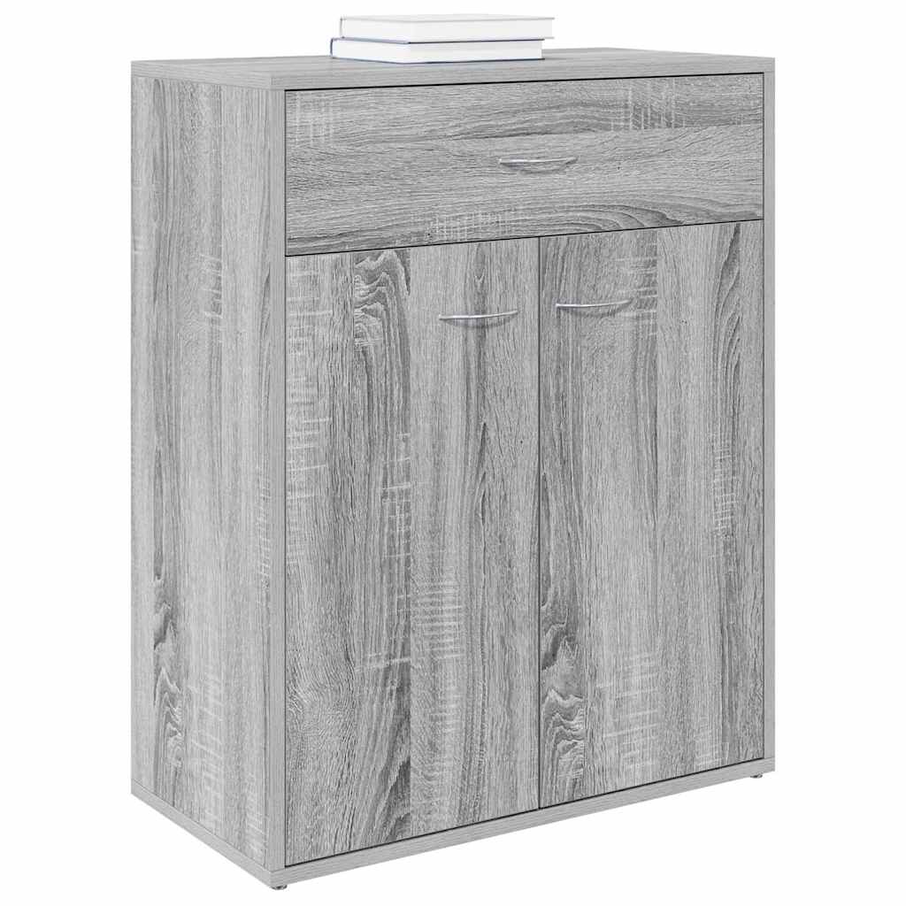 815376 vidaXL Sideboard Grey Sonoma 60x30x75 cm Engineered Wood