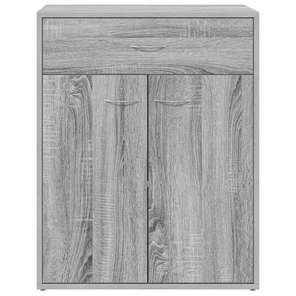 815376 vidaXL Sideboard Grey Sonoma 60x30x75 cm Engineered Wood