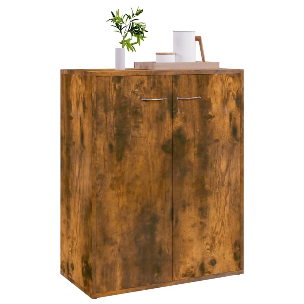 Sideboard Smoked Oak 60x30x75 cm Engineered Wood