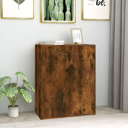 Sideboard Smoked Oak 60x30x75 cm Engineered Wood
