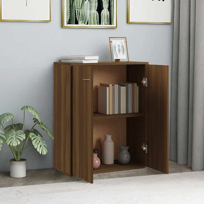 Sideboard Brown Oak 60x30x75 cm Engineered Wood