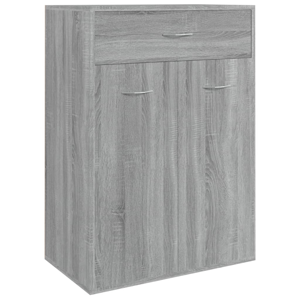 Shoe Cabinet | Grey Sonoma | Engineered Wood | Medium | Shoe Cabinet
