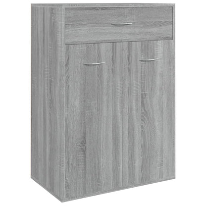 Shoe Cabinet | Grey Sonoma | Engineered Wood | Medium | Shoe Cabinet