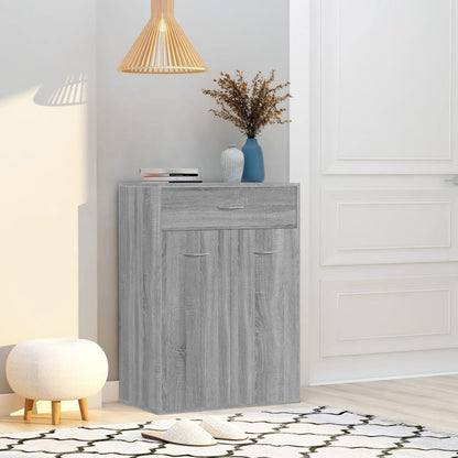 Shoe Cabinet | Grey Sonoma | Engineered Wood | Medium | Shoe Cabinet