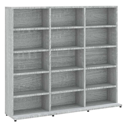 CD Cabinet Grey Sonoma 100x23x89,5 cm Engineered Wood
